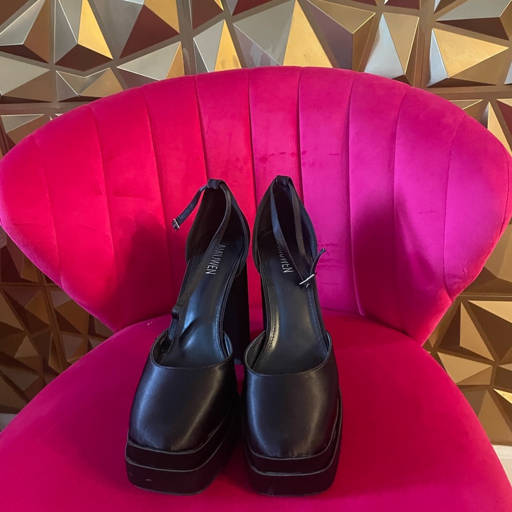 Black Platform heels